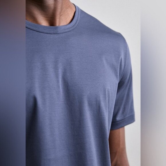 TIGER OF SWEDEN designer men’s OLAF T-SHIRT top LIGHT INK navy prima cotton XXL - Picture 6 of 12